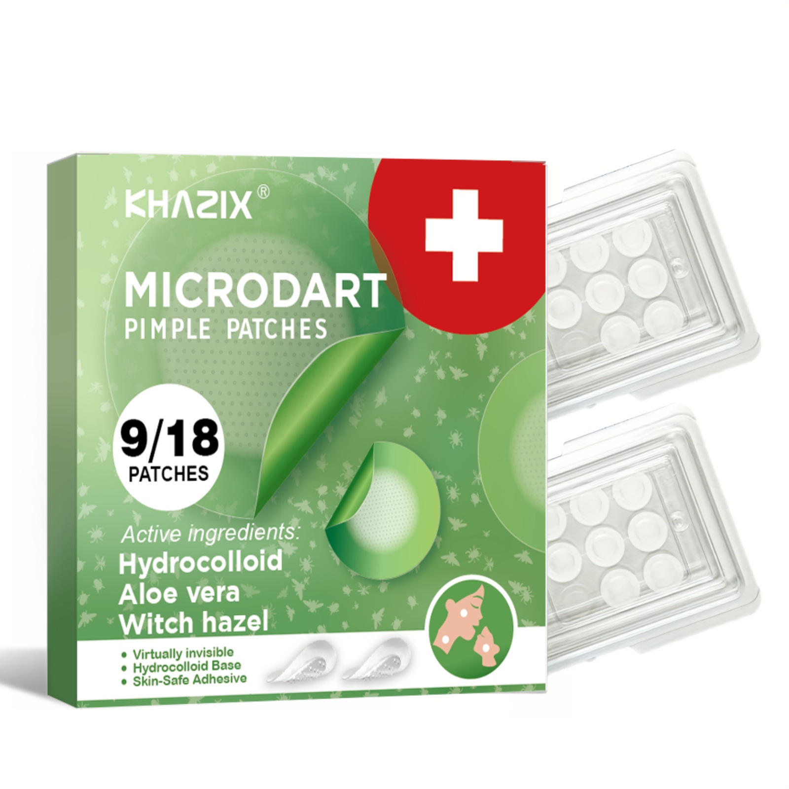Hydrocolloid Acne Patch - Cerotti per l'acne con micro-dardo notturni: