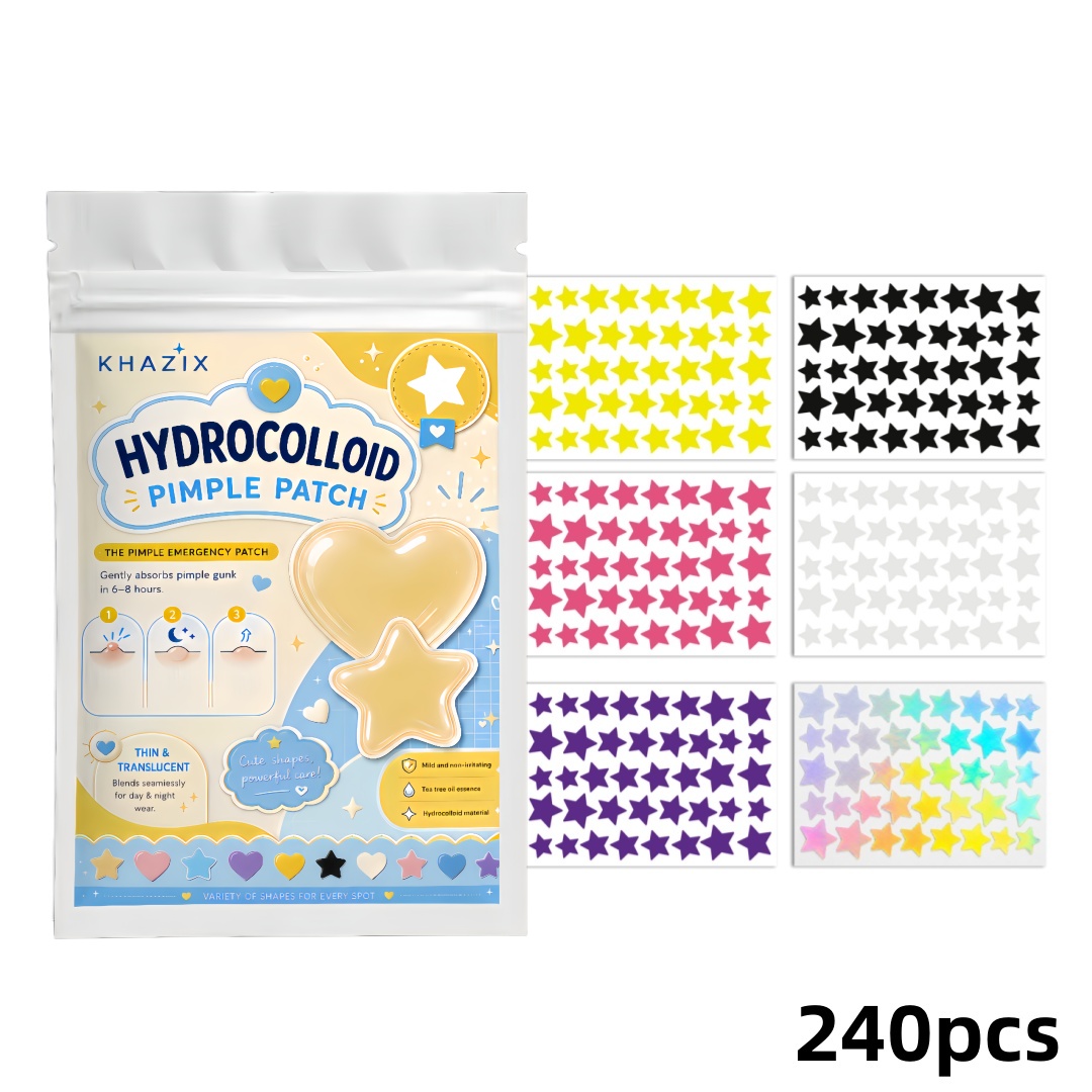 Hydrocolloid Acne Patch - 240 cerotti idrocolloidali a forma di
