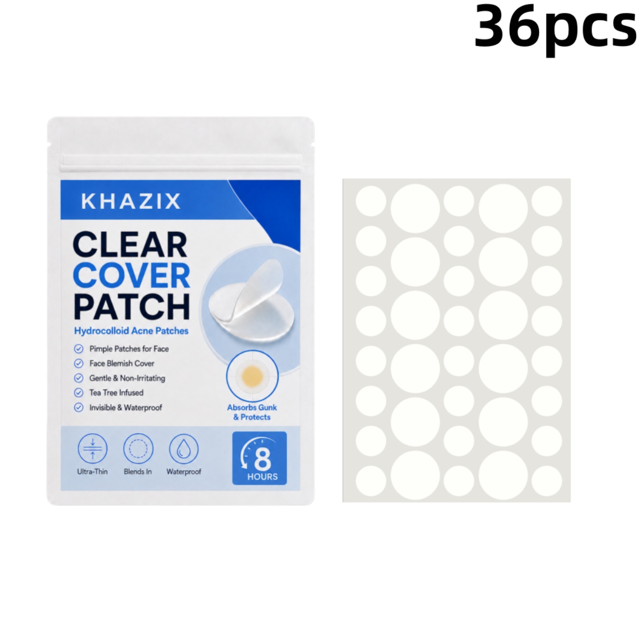 36 Cerotti Trasparenti per Bru - Hydrocolloid Acne Patch recensione e prezzo